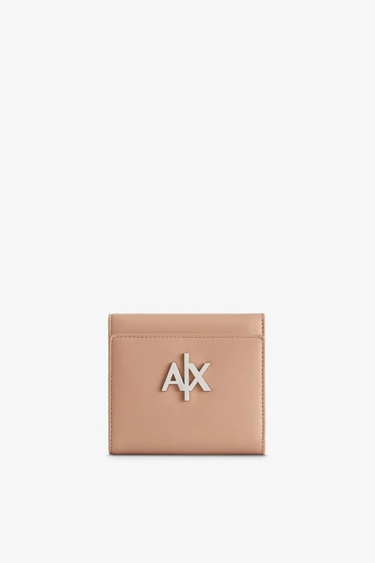 Armani Exchange Women's Melrose, Embossed Logo Bi-Fold Wallet, Dark Sunrise, Dark Sunrise, One Size - Image 1