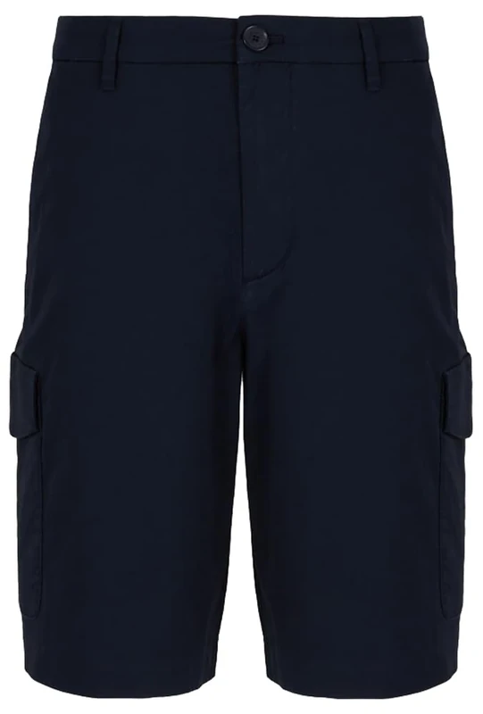 Armani Exchange Men's Milano Edition, Cargo Shorts, Navy Blue, 38 EU