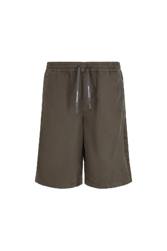 Armani Exchange Men's Digital Desert, Logo Laces Shorts, Urban Chic, 26