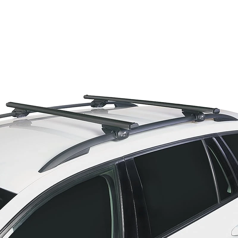 EVO-Tour Roof Bars Aluminium Lacquered Black Med. 130 cm