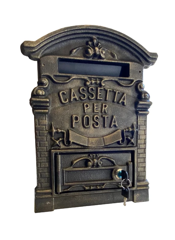 Kippen 1183X - Cast Iron Letter Box Old Model Bronze