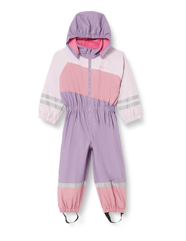 Playshoes Unisex Kid's Regen-Anzug mit Fleece-Futter Regenoverall, 19-lila, 116