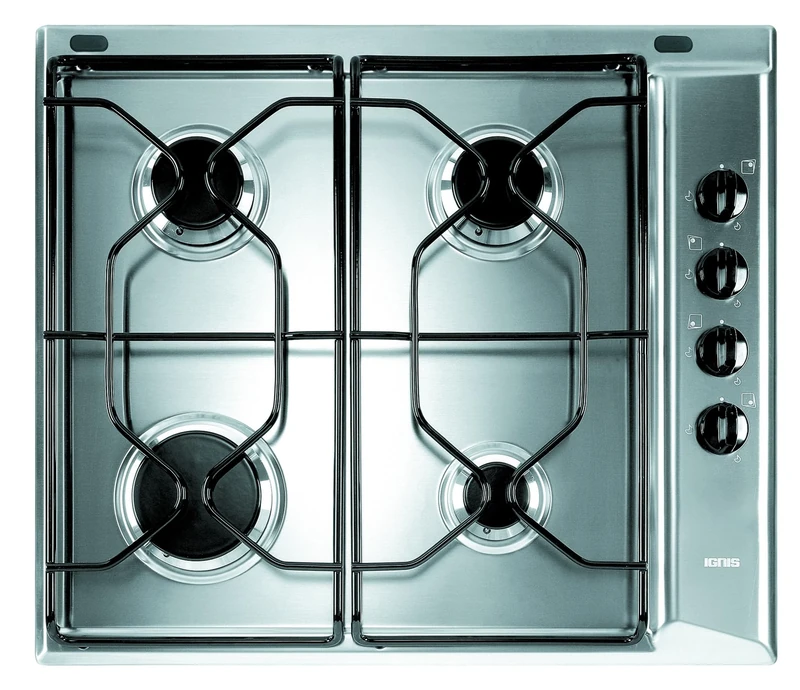 Indesit Stainless Steel Gas 4-Burner Hob 58cm - PAA 642 IX/I WE1