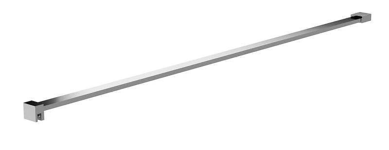Hudson Reed FIX030 Chrome Wetroom Screens Straight Wetroom Screen Support Bar, 1202mm, Chrome