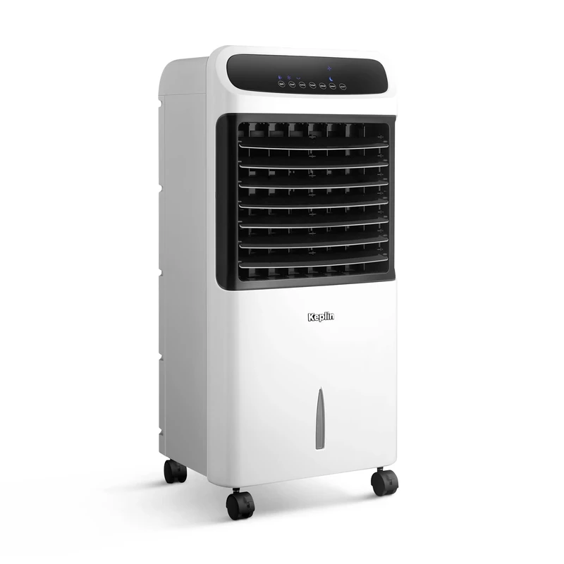 KEPLIN 80W 4-in-1 Portable Air Cooler, Humidifier & Air Purifier with Ionizer, Inc Led Screen, Remote Control & Oscillation with night mode, 3 Fan Speeds, Built in 12 hour Timer & a 10L Tank Capacity