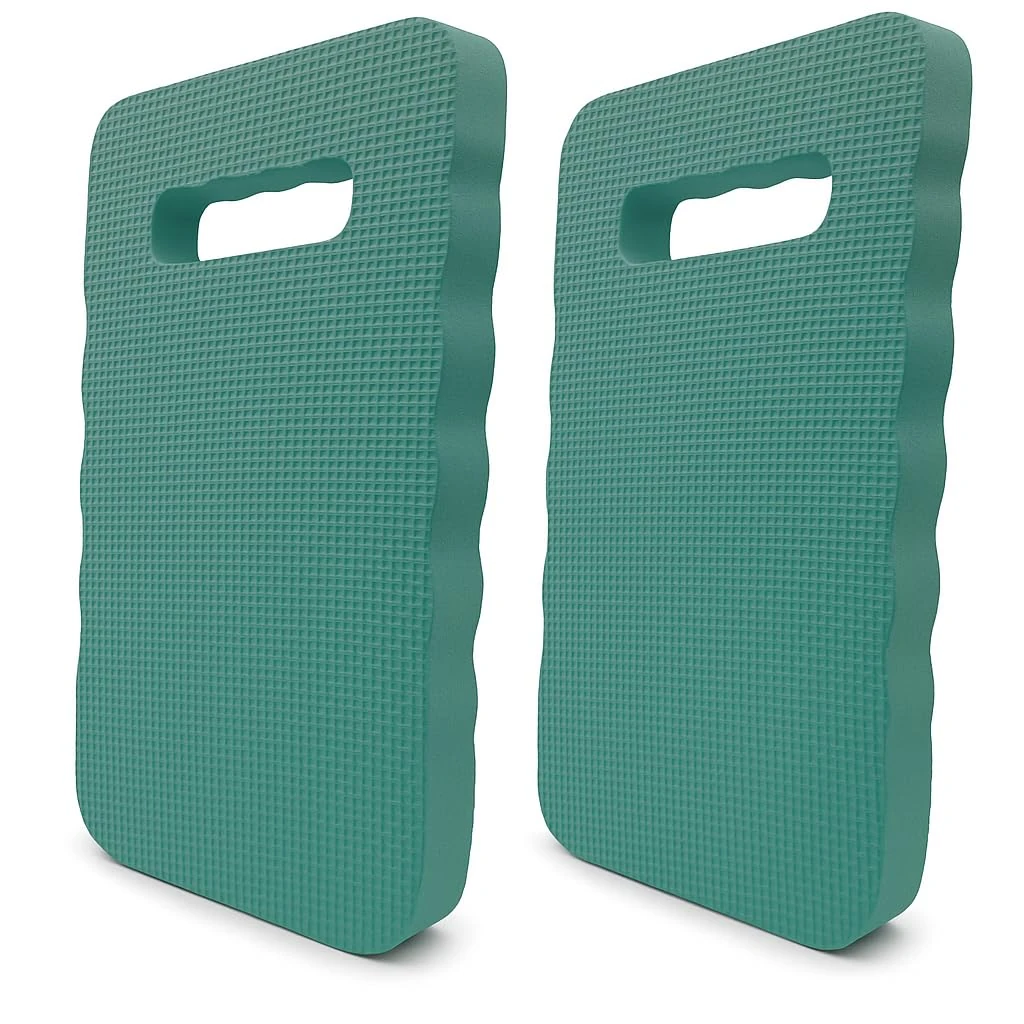TIJAR® Garden Kneeler, Pack of 2 Kneeling Pads, Thick Waterproof Comfortable Kneeling Mat, High Density Thick Foam With Carrying Hole, Knee Pad Gardening Tool Cushion (Green Pack of 2)