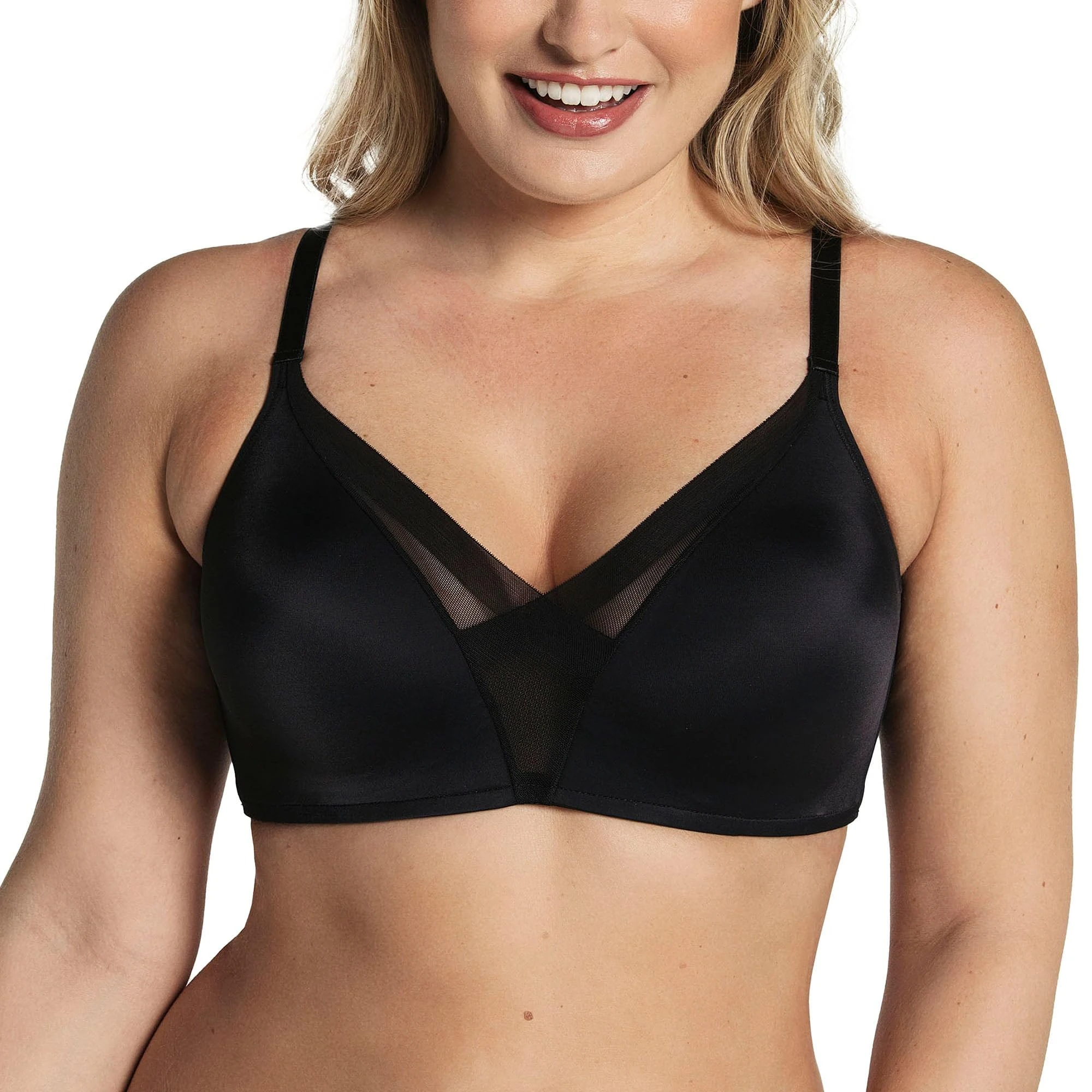Leonisa Wireless Push Up Bra Black