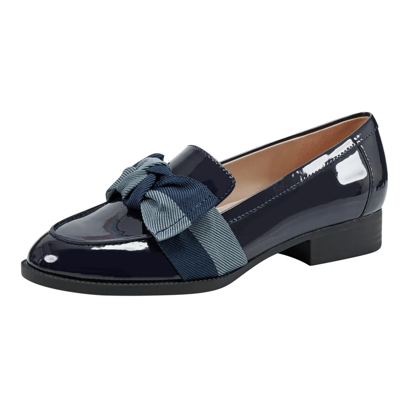 Bandolino Women's Lindio Loafer, Navy Blue 401, 5 UK