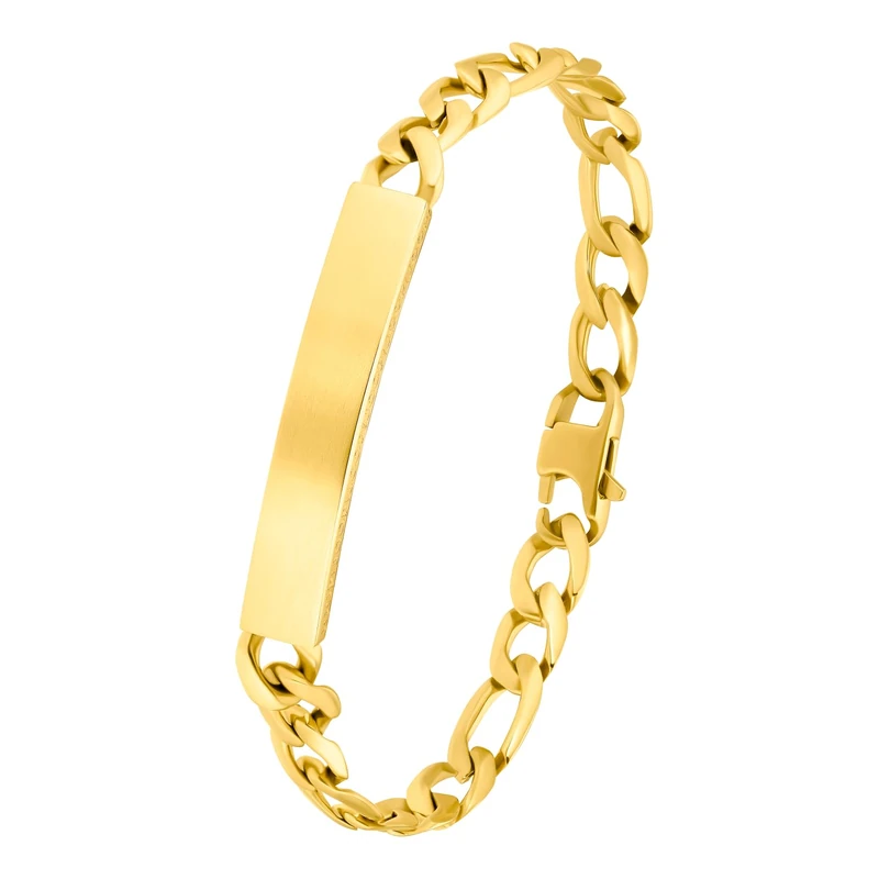 Joop! stainless steel unisex woman' bracelet, 22.5 cm, gold, comes in jewelry gift box 2035896