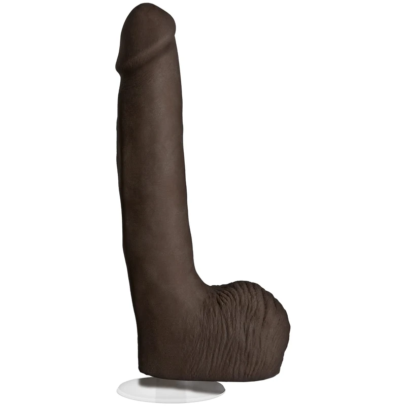 Doc Johnson Signature Series - Rob Piper - 10.5 Inch Realistic ULTRASKYN Dildo with Removable Vac-U-Lock Suction Cup - Harness Compatible - for Adults Only, Chocolate