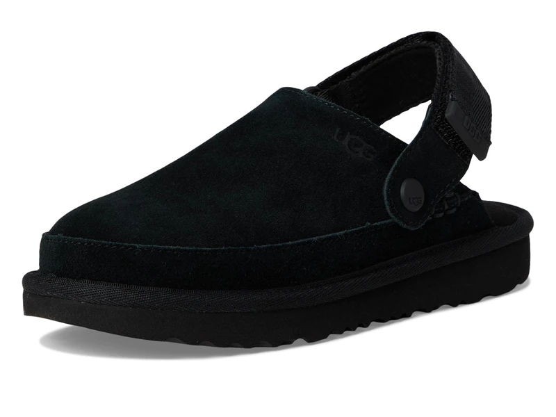 UGG, Kids' Goldenstar Clog Shoe, Black, UK 12