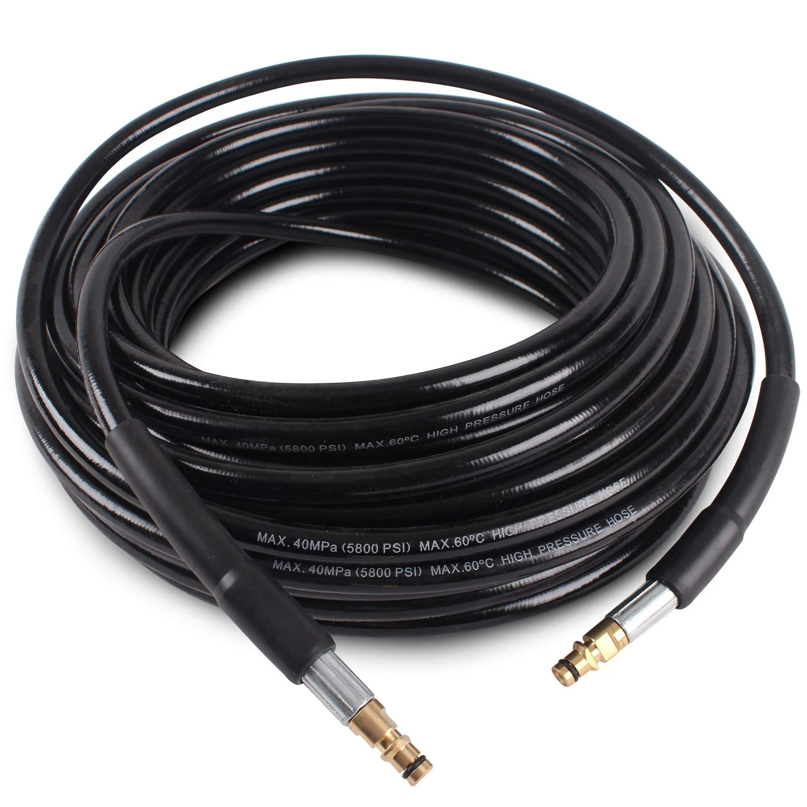 10M High Pressure Washer Replacement Hose for Karcher K2 K3 K4 K5 K6 K7 Series Extension Hose Drain Cleaning kit Fitting Quick Connector Black
