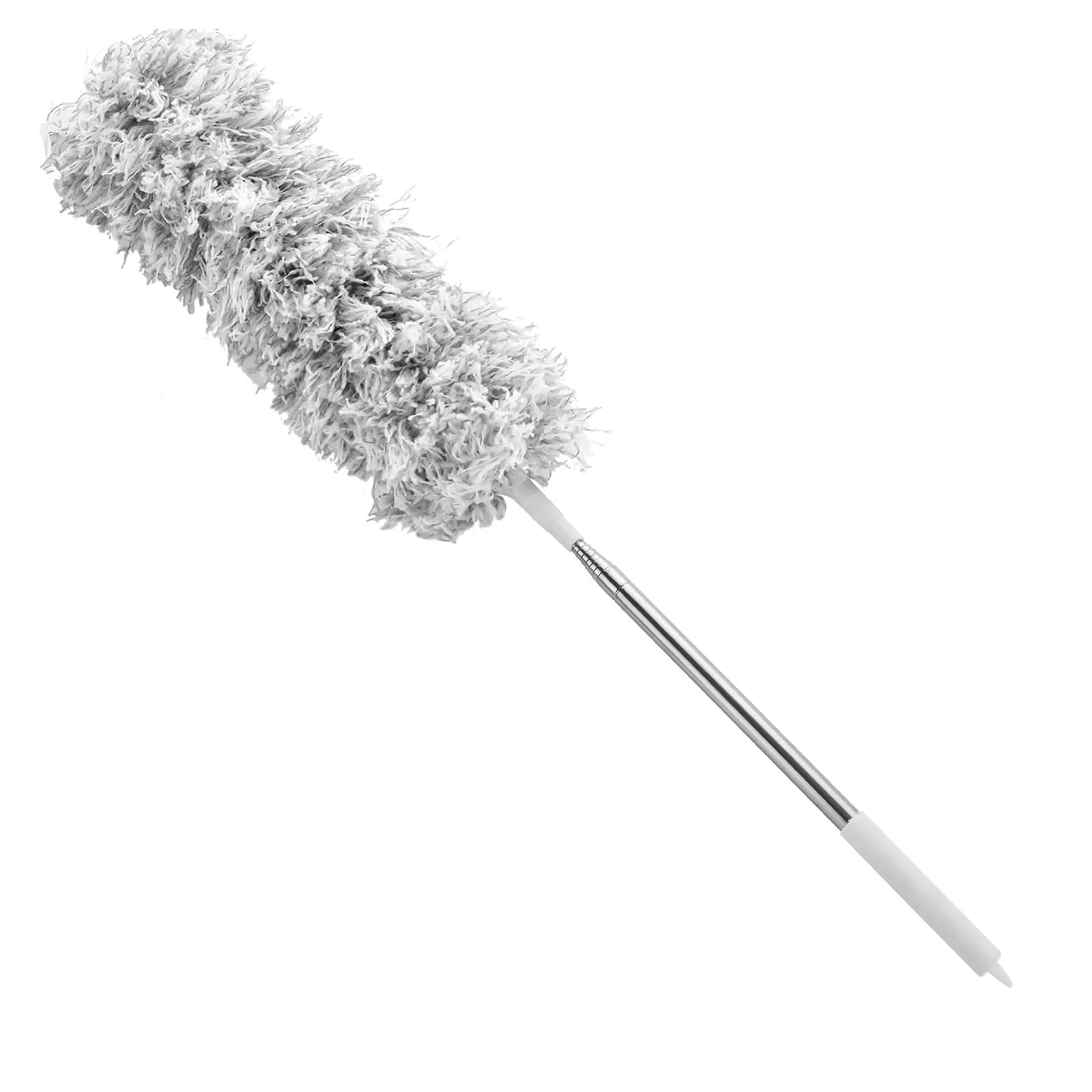 ASelected Extendable Microfiber Duster Duster with 108" Telescoping Extension Pole No Scratch to Ceiling Washable Hand Duster for Cleaning High Ceiling Fans Blinds Cobweb Cars