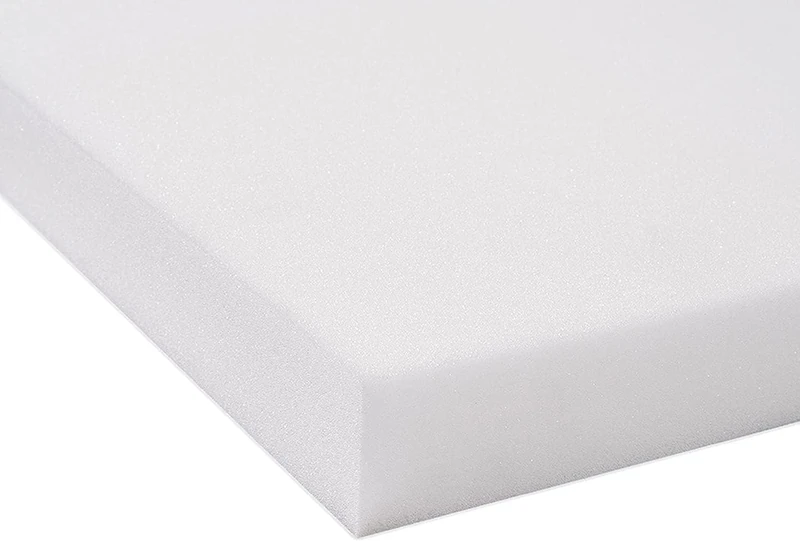 4everPrime WHITE Upholstery Foam Sheet | FIRM Premium Quality High-Density | Cut to any Size | for Sofa Cushions Seat Pads Stool Chair (12x12 inch, 3 inch thick - White FIRM)