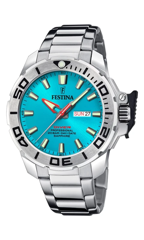 FESTINA Men's Watch The Originals F20665/6 Stainless Steel Case Grey Stainless Steel Strap Grey
