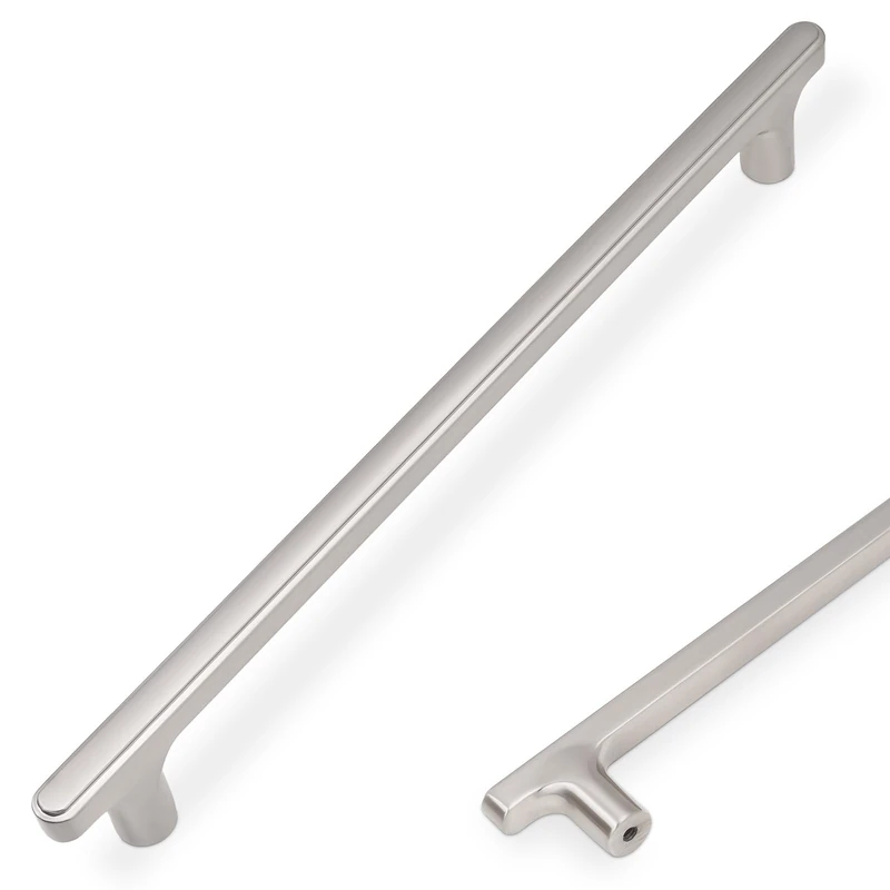 COTYKILEY 10 Pack 7.5 Inch(192mm) Brushed Satin Nickel Cabinet Handles Kitchen Cabinet Pulls Kitchen Cabinet Hardware