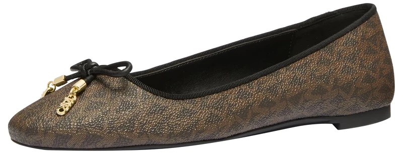 Michael Kors 40F3NRFP1B-200 NORI Flat Women Brown UK 9.5