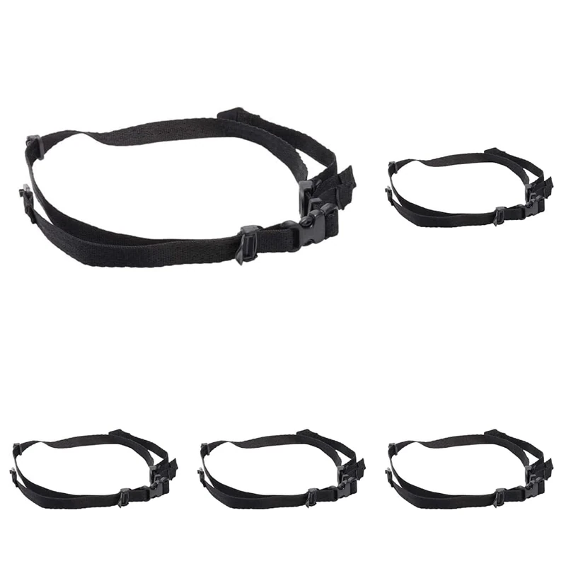 3M PELTOR Chinstrap for Hard Hat Series G3000, 3 Point, GH4,Black (Pack of 5)