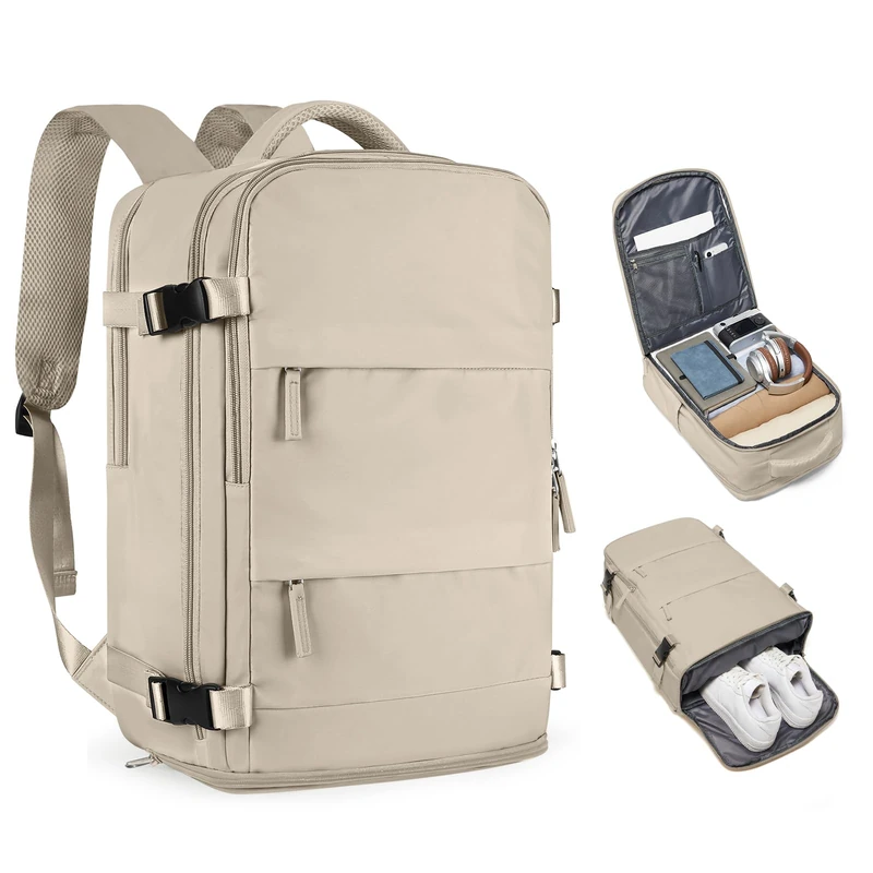 coofay Casual Backpack Traveling Backpack, A-khaki, Standard, Classic