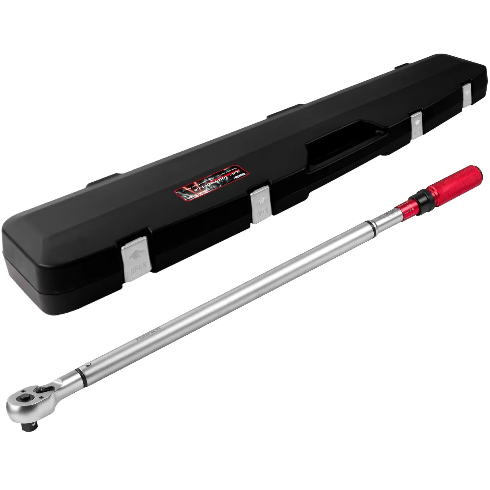 Hairich 3/4-Inch Drive Click Torque Wrench, Dual-Direction Adjustable 48 tooth 100-700ft.lb/136-949Nm, Professional Inch Pound Torque Wrench, for Maintenance Tool and Product Assembly