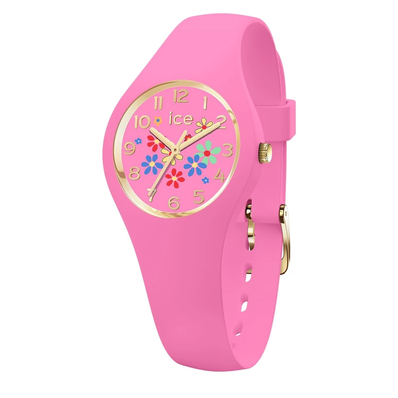 ICE-WATCH - ICE Flower Pinky Bloom - Women's Wristwatch with Silicon Strap - 021731 (Extra Small)