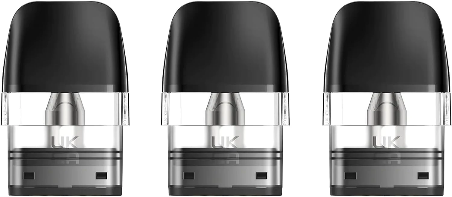 Geekvape Q Replacement Pod, E-Cigarettes, 2ml Cartridge Capacity, No Nicotine, 3 Pack (1.2ohm)