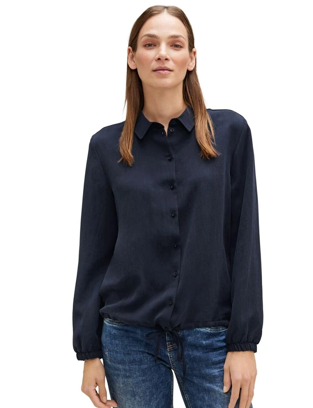 Street One Women's A344277 Shirt Blouse, Deep Blue, 8