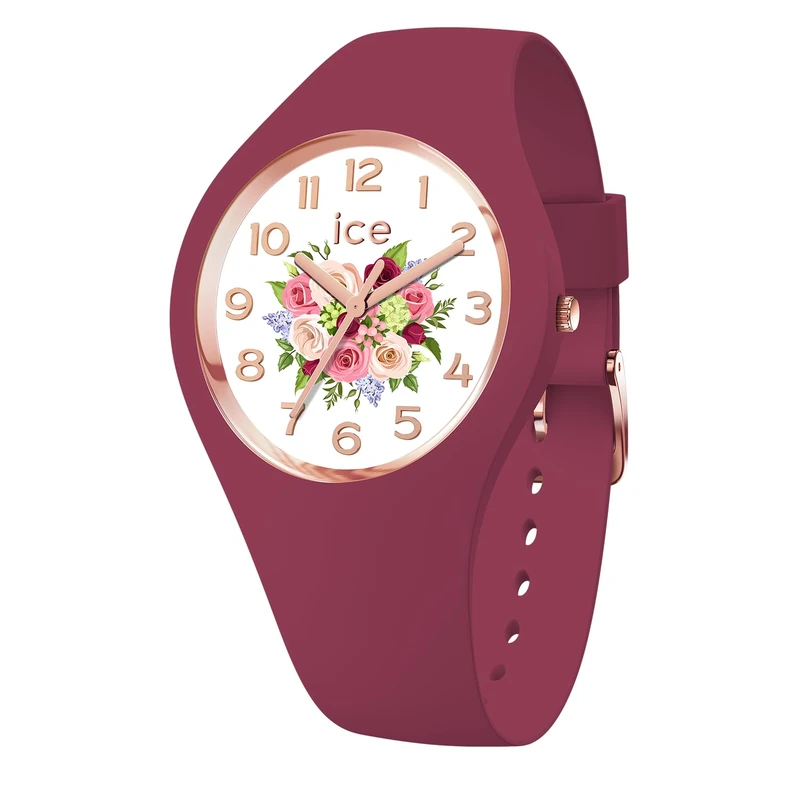 ICE-WATCH - ICE Flower Anemone Bouquet - Women's Wristwatch with Silicon Strap - 021736 (Small)