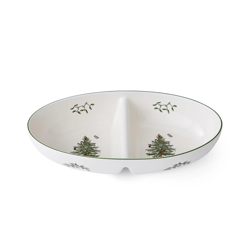 Spode Christmas Tree Divided Server - Large Single - Image 1