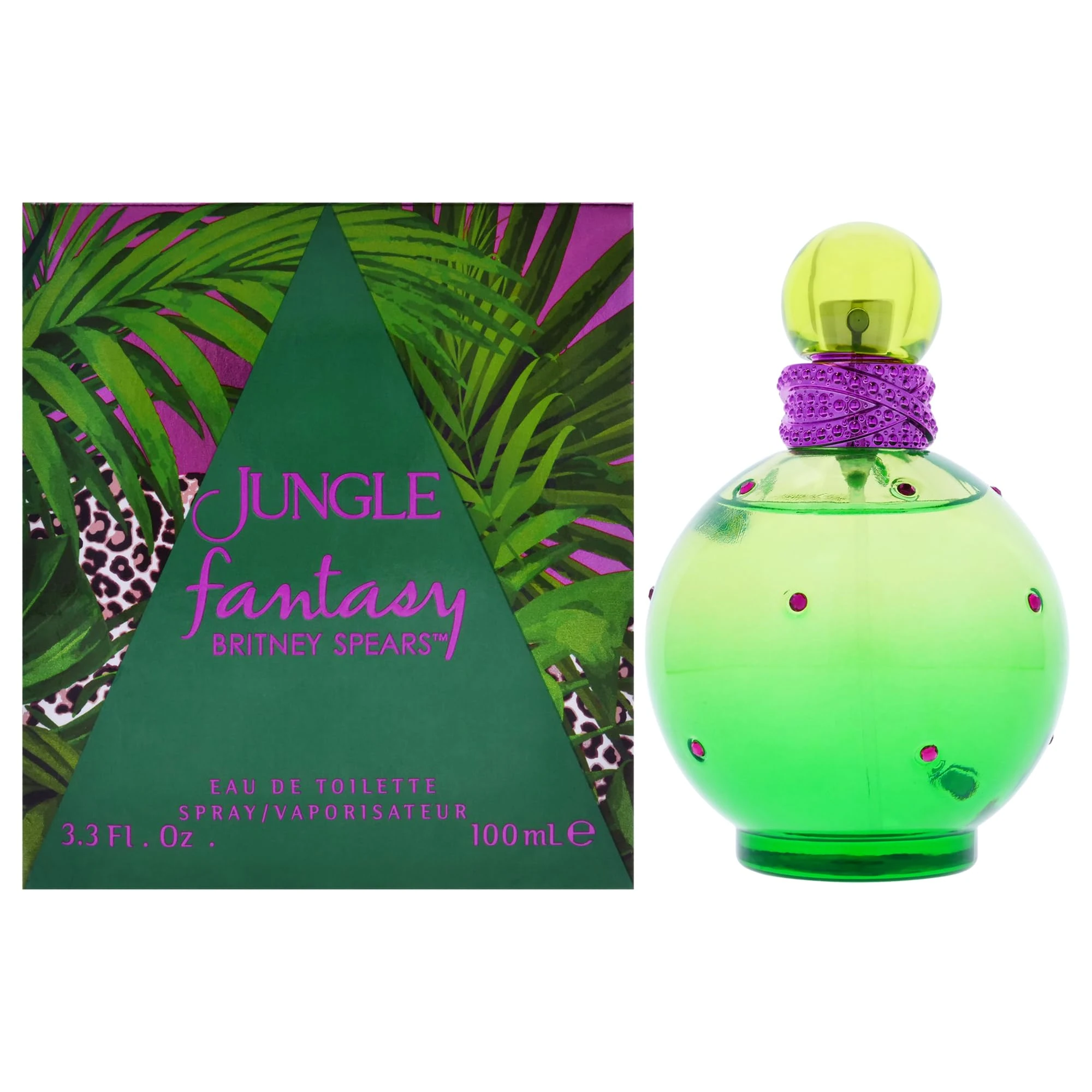 Britney Spears Jungle Fantasy Eau de Toilette Spray, 100ml, Floral Fragrance, Luxury Perfume for Women