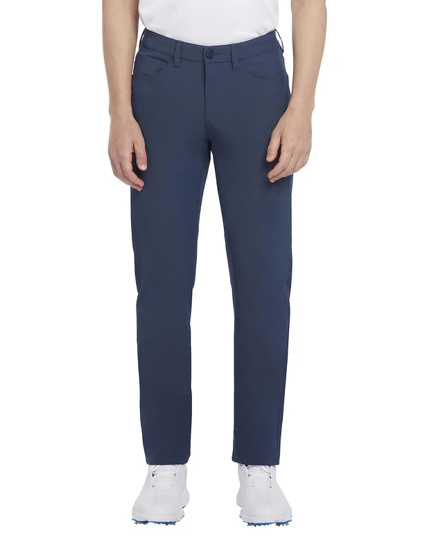 PGA Tour - Men's Golf Trousers, 5 Pocket Design, Moisture Wicking, Stretch Regular Fit Navy