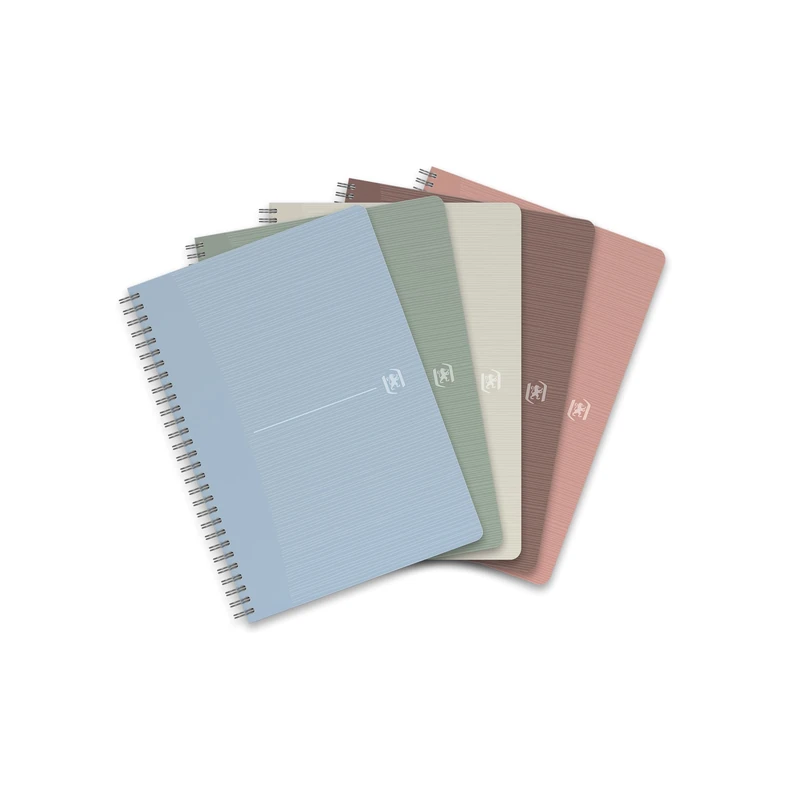 Oxford Office My Rec'Up Wirebound A5 Ruled Notebook 180 Pages (Assorted) - Pack of 5