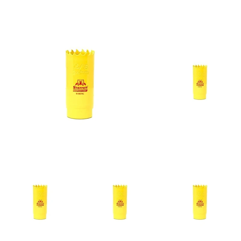 Starrett Hole Saw, Yellow, 24 mm (Pack of 5)