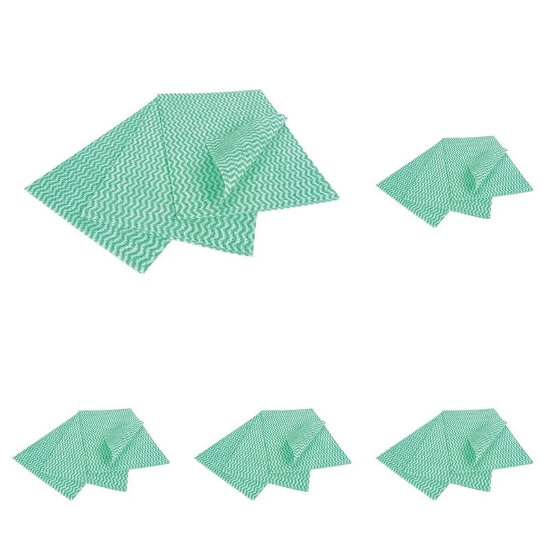 EcoTech EWF25G Envirowipe Compostable Folded Cloth, Green (Pack of 125),50 x 36 Centimeters