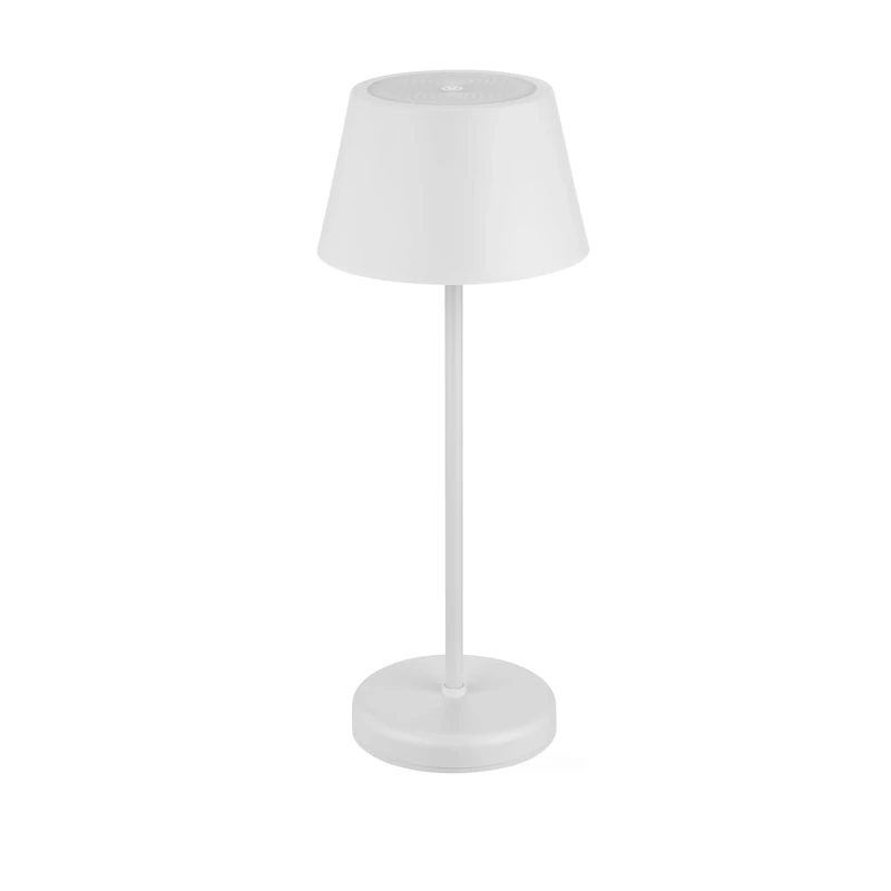 REV LED Table Lamp, Wireless Table Lamp, 38 cm, 2 W with Touch Dimming Function and 4000 mAh Li-Ion Battery (Approx. 7 Hours Runtime), Plastic, IP44 for Indoor and Outdoor Use, White