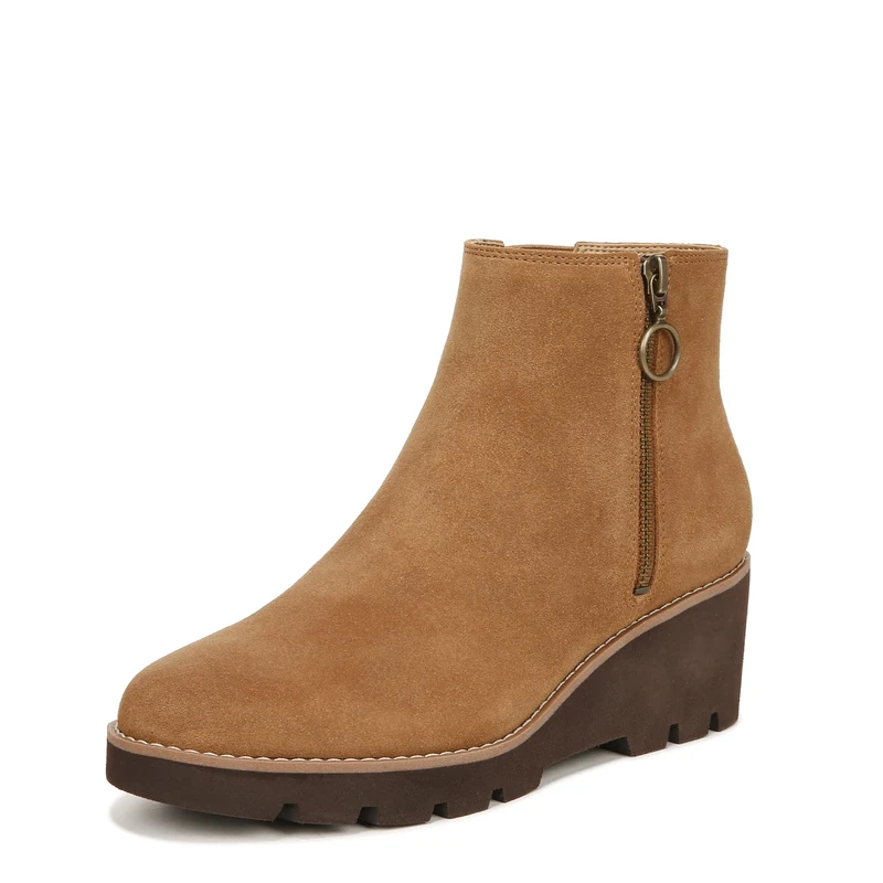 Vionic Women's Hazal Bootie, Cognac Suede, 5.5 UK
