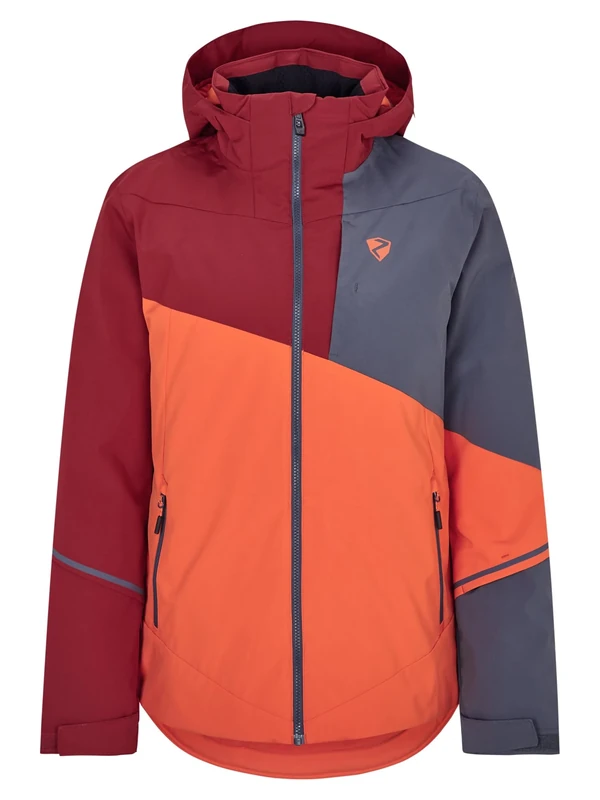 Ziener Men's Timpa Ski Snowboard Jacket, Breathable, Waterproof, Burnt Orange, 50 (EU)
