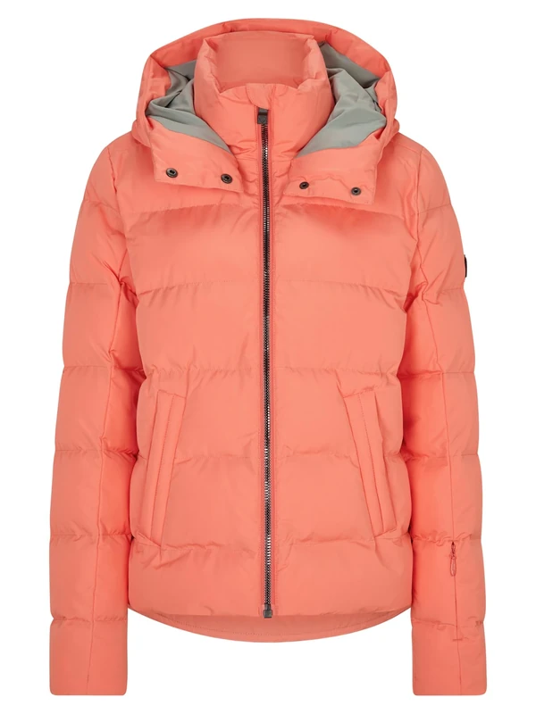 Ziener Women's Tusja Ski Winter Jacket, Warm, Breathable, Waterproof, Vibrant Peach, 36 (EU)