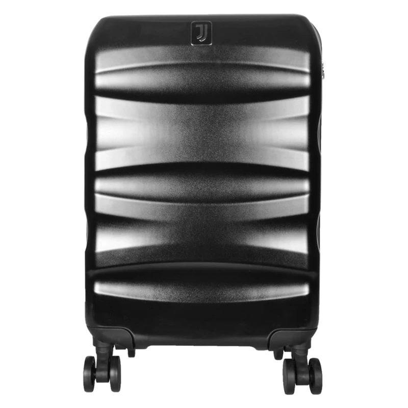 Juventus Trolley Case Cabin Size PC/ABS, Official Product 133230, Black, 34x22x55 cm, Hard Trolley Case with TSA Lock, Telescopic Handle and 4 Swivel Wheels