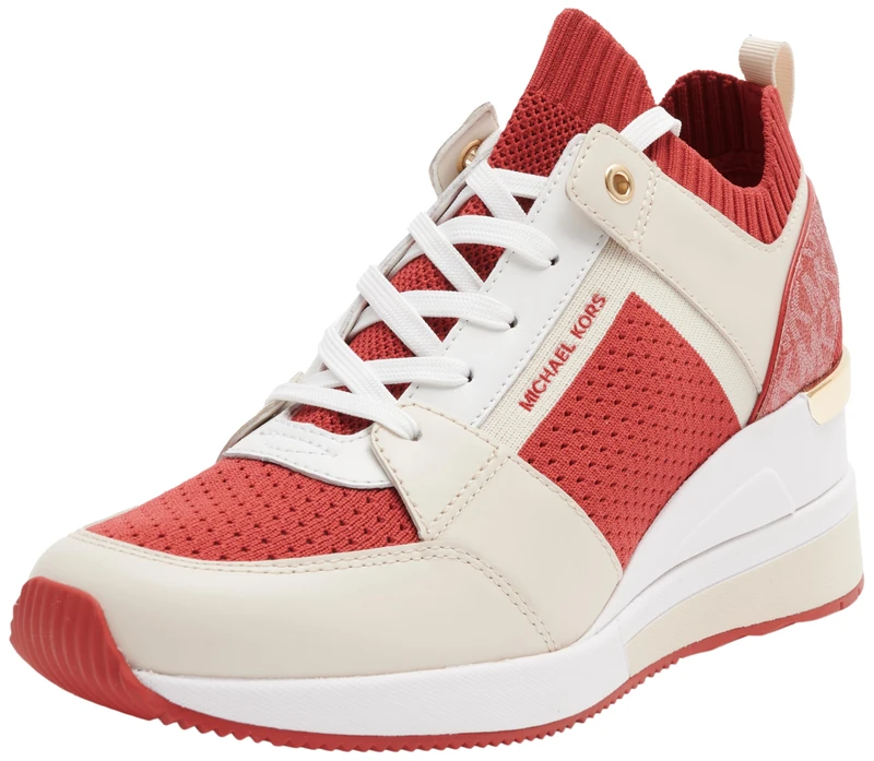 Michael Kors 43H3GEFS3D-994 Georgie Knit Trainer Women Crimson Multi UK 9