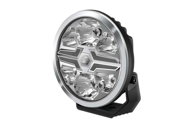 HELLA 1FJ 357 199-011 LED-Spotlight - Blade Chrome 9" - 12/24V - round - Reference number: 50 - Crystal clear - Light colour: White - Cable: 500mm - frontal sided