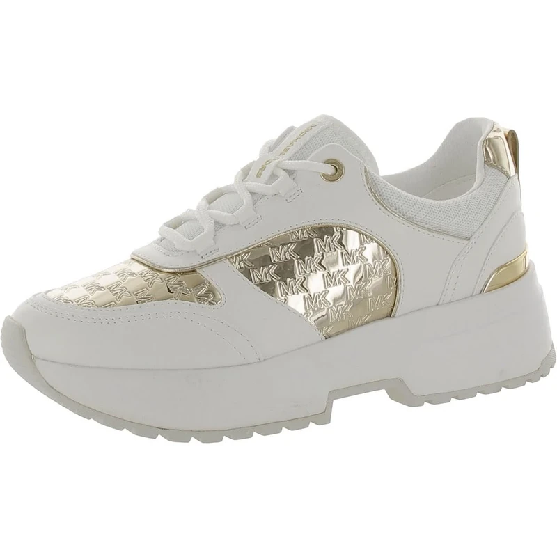 Michael Kors 43H3PCFS3L-740 Percy Trainer Women Pale Gold UK 7