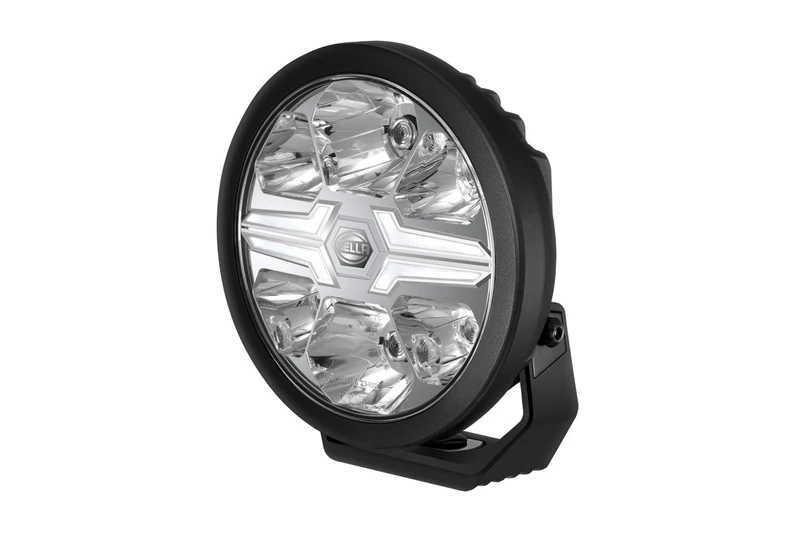 HELLA 1FJ 357 198-051 LED-Spotlight - Blade Black 7" - 12/24V - round - Reference number: 50 - Crystal clear - Light colour: White - Cable: 500mm - frontal sided