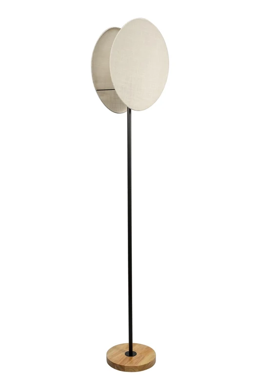 Pauleen 48299 LED luminaire Boho Darling E27 max. 20W Beige, Black Wood, Metal Linen Wall lamp