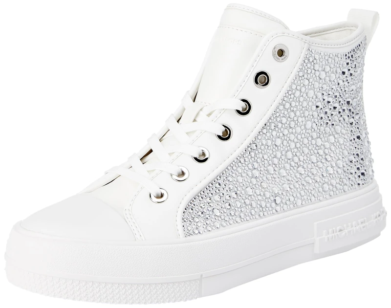 Michael Kors 43H3EYFE6D-085 Evy HIGH TOP Women Optic White UK 9 - Image 1