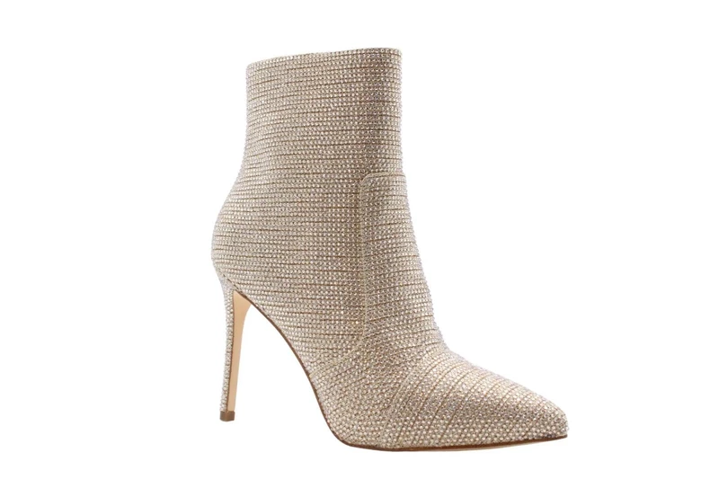 Michael Kors 40H3RUHE5D-740 RUE STILETTO BOOTIE Women PALE GOLD UK 9