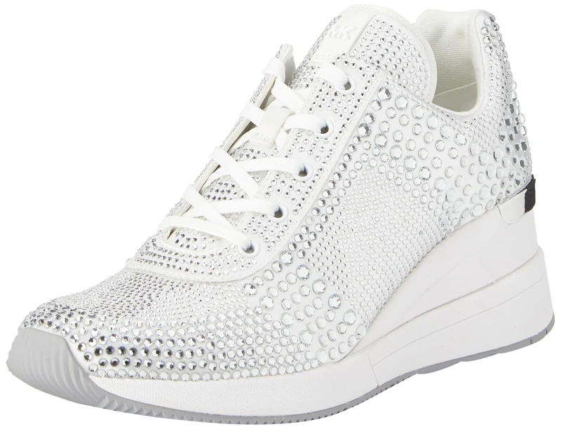 Michael Kors 43H3GEFS5D-085 Georgie Crystal Trainer Women Optic White UK 9