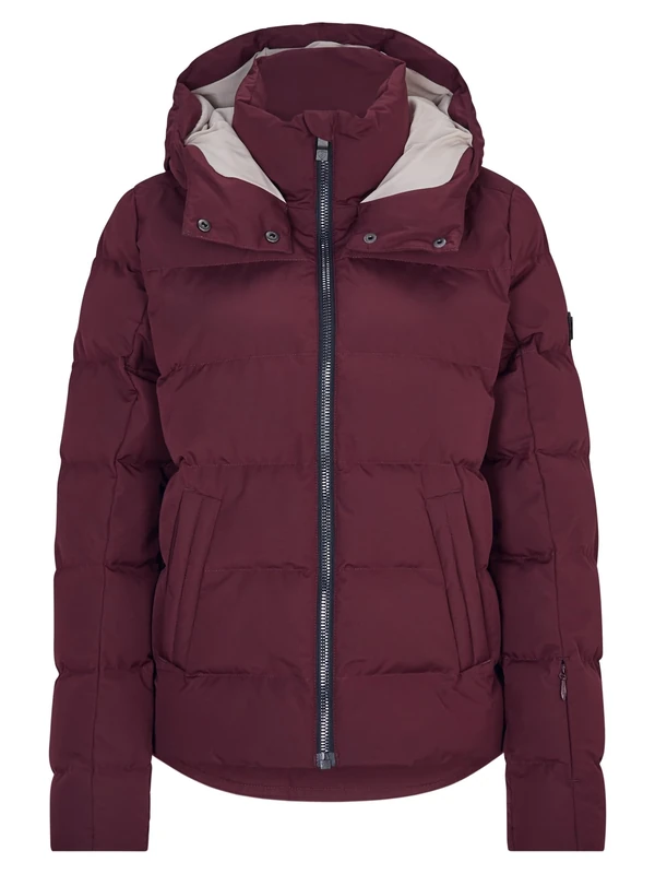 Ziener Women's Tusja Ski Winter Jacket, Warm, Breathable, Waterproof, Velvet Red, 36 (EU)