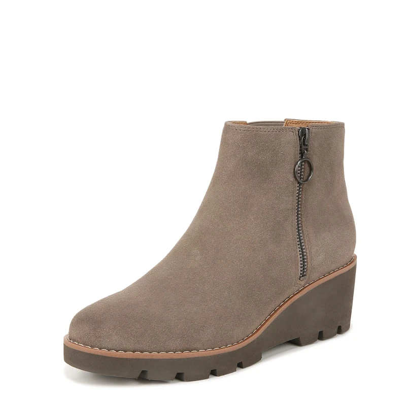 Vionic Women's Hazal Bootie, Stone Suede, 5.5 UK