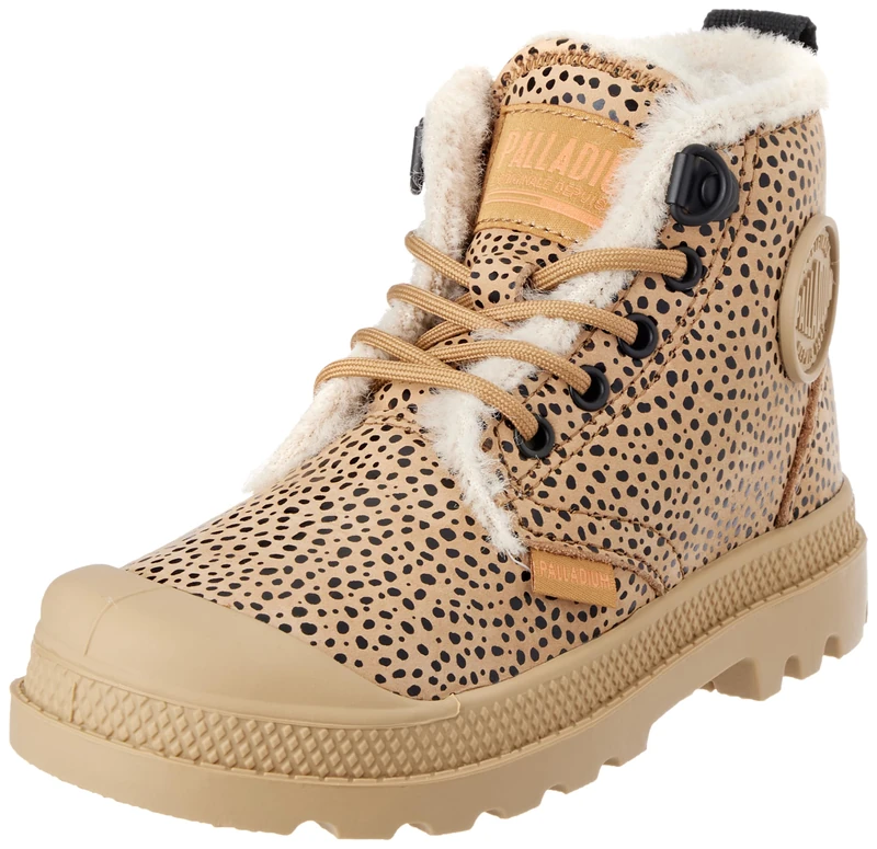 Palladium Pampa Hi Zip Wool Sneaker Boots, Brown, 35 EU